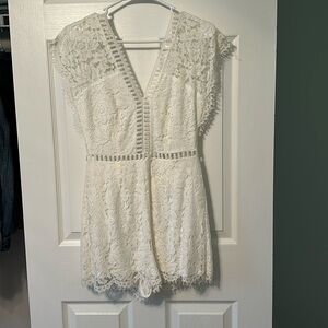 White Lace Romper